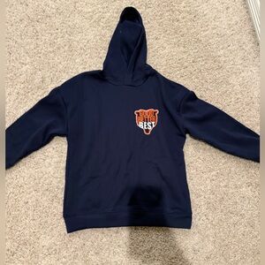 Chicago Bears Navy Blue Hoodie with Orange Logo